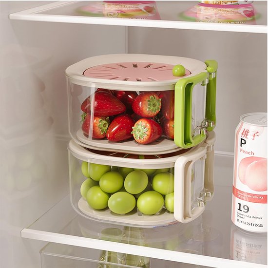 Dailygoods - 2-in-1 Afdruip- en Bewaarmand voor Fruit en Groenten van Dailygoods — afbeelding 3