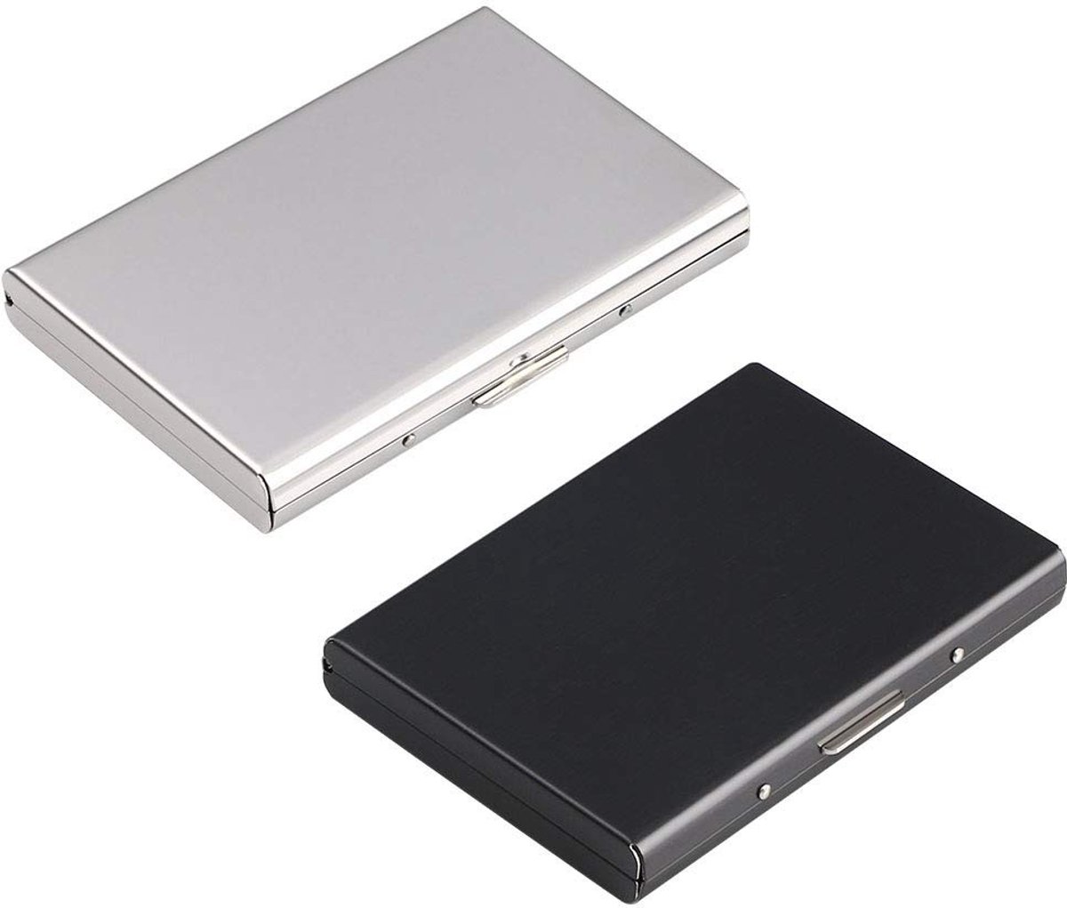 Dailygoods - Dailygoody - Ultradunne Metalen Kaarthouder - RFID-blokkerende Portemonnee - Roestvrijstalen Bescherming - Kaartbeschermer met 6 Slots - Geschikt voor