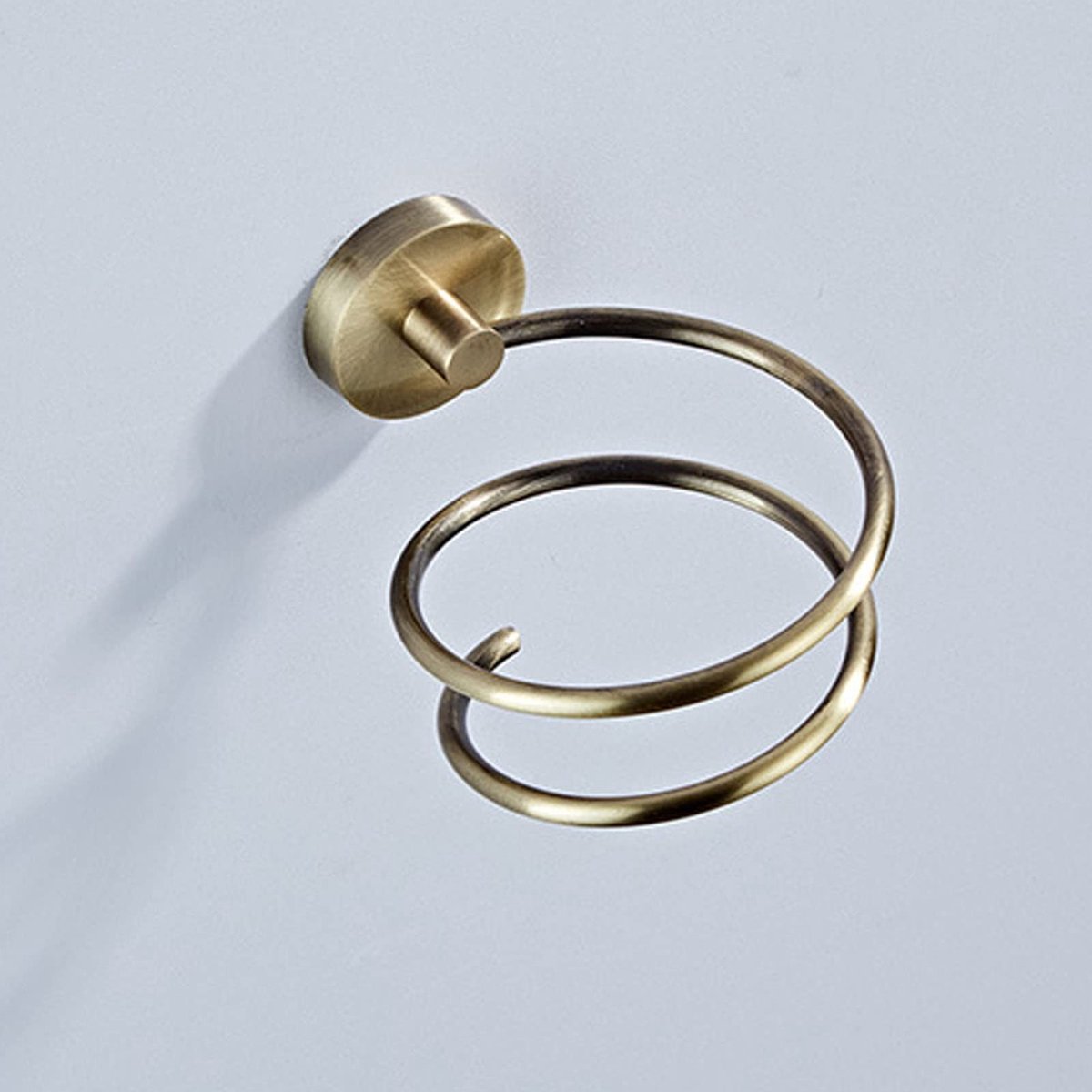 Dailygoods - Dailygoody - Haardrogerhouder - Wandmontage - Ruimtebesparend - Goud - Roestvrij staal - Multifunctioneel - Geschikt voor badkamer
