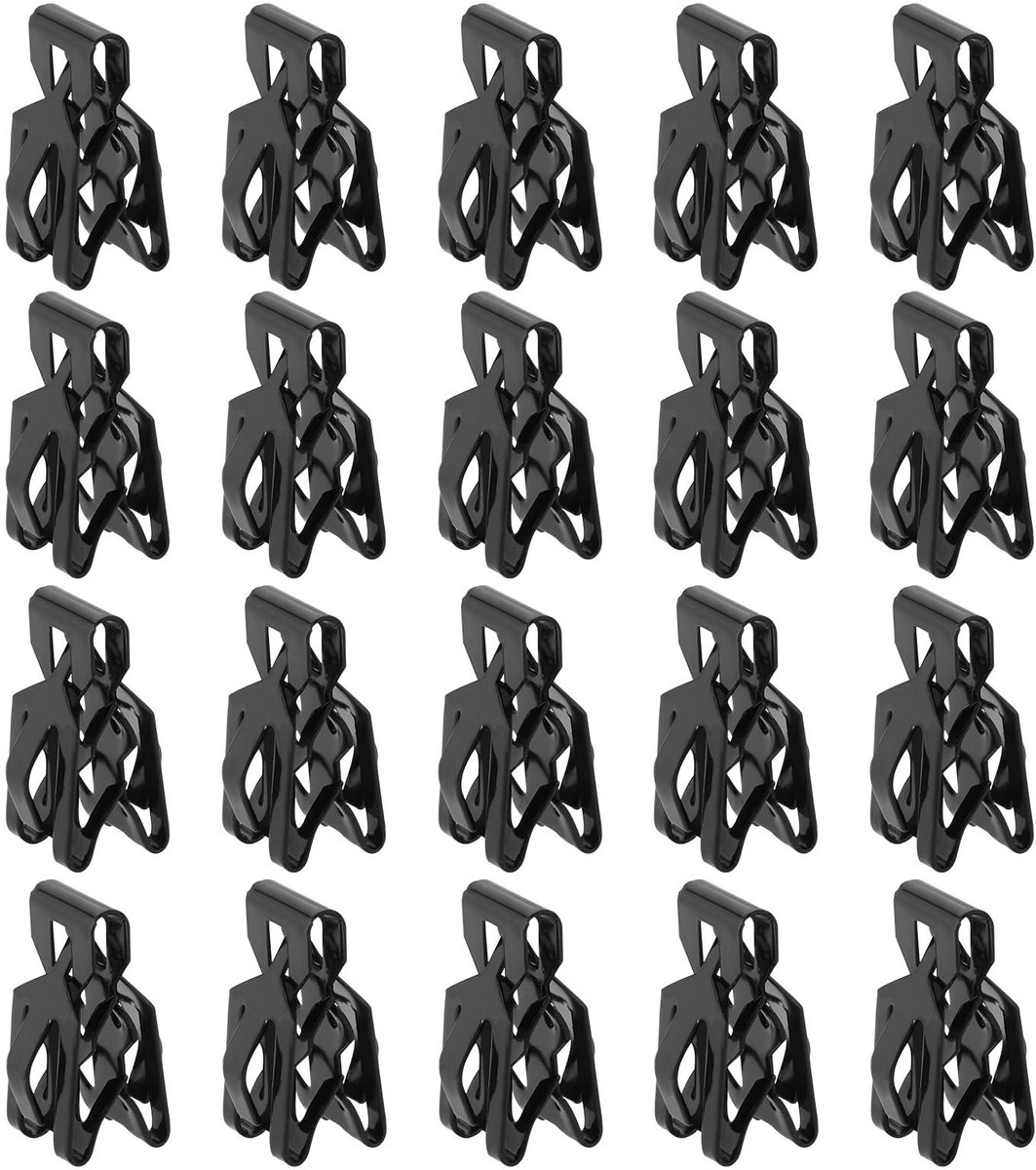 Dailygoods - Dailygoody - Boot Voering Trim Panel Clips - Vervangingsset - Zwart - Clips voor Ford - 20 stuks - Geschikt voor Ford Fiesta en Focus