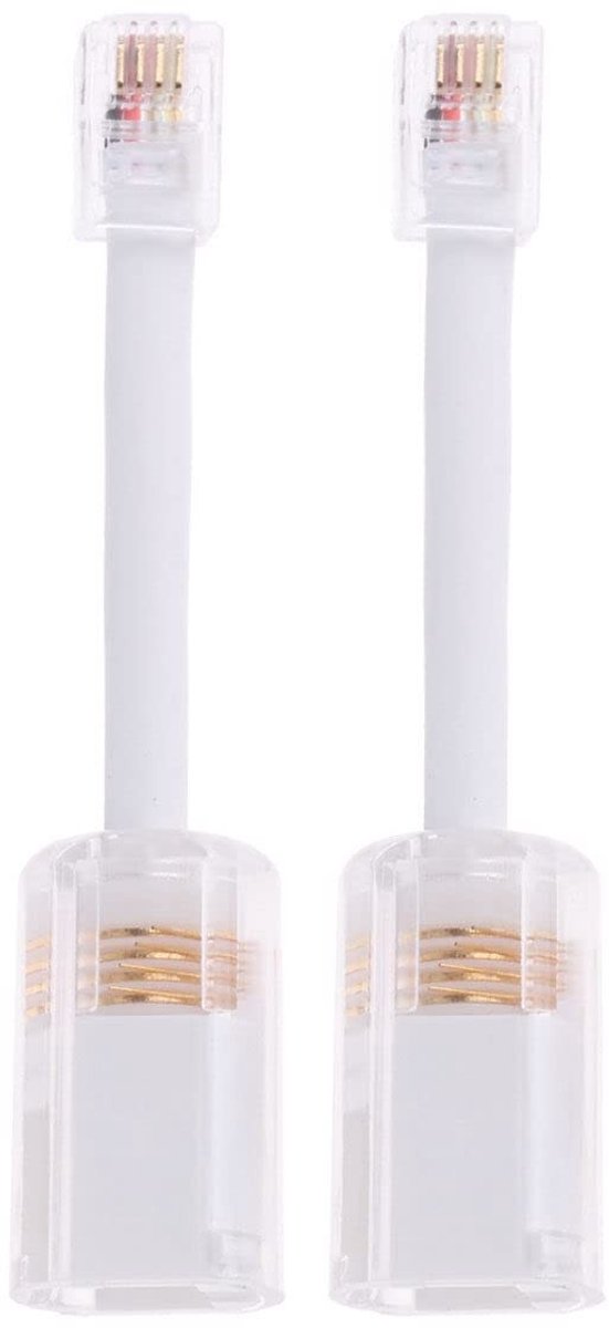 Dailygoody - Telefoon Coil Cord - 2 Pack voor Handset - lange levensduur - flexibel ontwerp - ideaal voor kantoor gebruik - standaard formaat - helder..