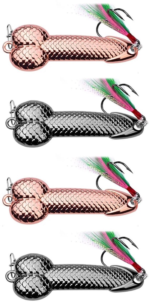 Dailygoody - Vrolijke Metalen Vissnoeren - 21g 61mm - Perfect voor Forel en Baars - Set van 2 Stuks - Geschikt voor vissport - Hoogwaardige kwaliteit