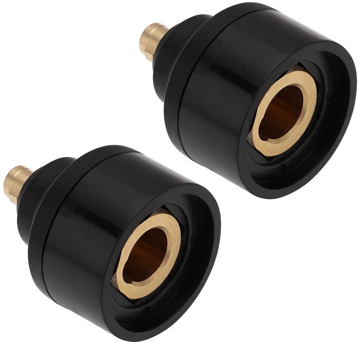 Dailygoody - OmGoods - Dailygoody - Messing Adapter - 2 stuks - Geschikt voor Lassen en Snijden - 10/25 naar 35/50 - Eenvoudige Verbinding - Hoogwaardige Kwaliteit