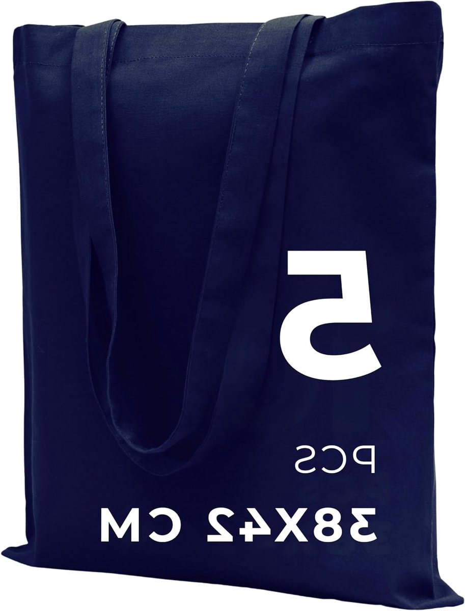 Duurzame jute tassen voor boodschappen, sport en wasgoed - Herbruikbare, ongeprinte, grijze tas 38 x 42 cm, 5 stuks, 145 g/m²
