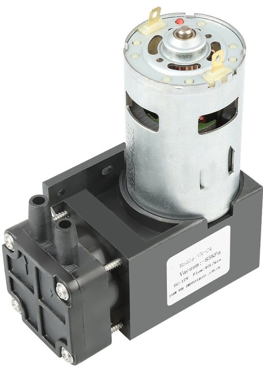 Dailygoody - Mini Oil Free Vacuum Pump - Micro Vacuum Pomp - Compact en krachtig - 12 Volt - Ideaal voor vacuümverpakkingen - Voor medische toepassingen