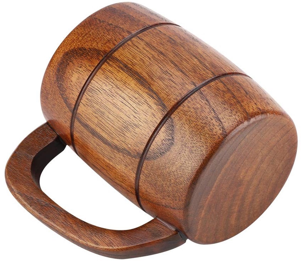 Dailygoody - Houten Bierbeker - Retro Capaciteit - Duurzaam en Milieuvriendelijk - Geschikt voor Dranken - Perfect Cadeau voor Volwassenen