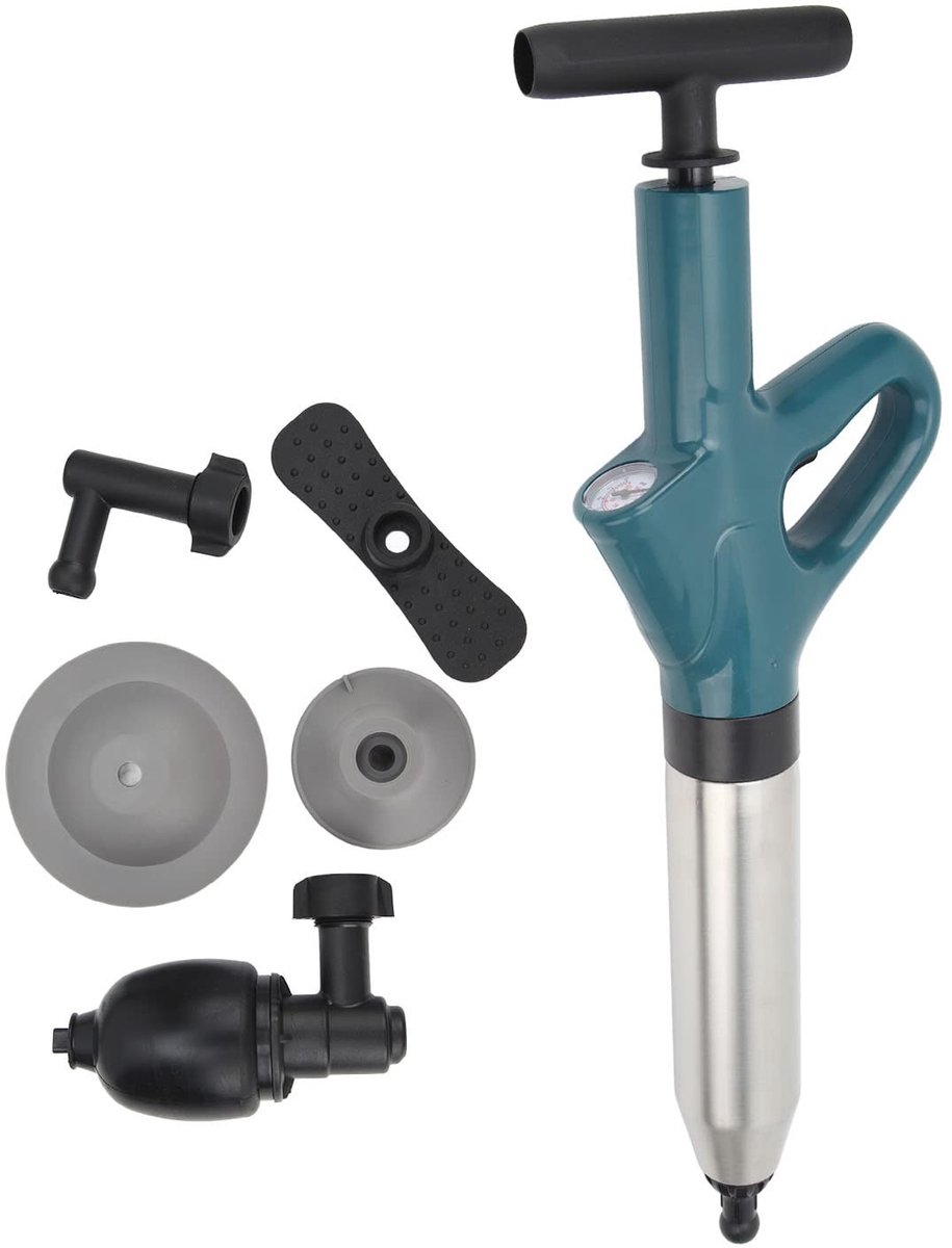 Dailygoods - Dailygoody - Drain Blaster - Luchtplunjer - Krachtige Afvoerverwijderaar - Voor Toilet en Keuken - Pijpontstopper - Voor Geblokkeerde Afvoeren - Incl....