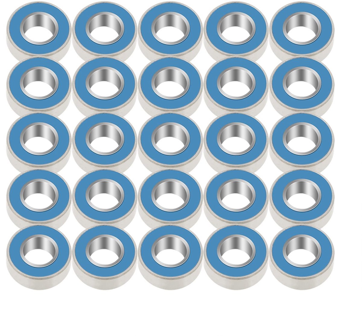 Dailygoods - Set van 25 Diepe Lagers met Stalen Flens voor Diverse Toepassingen