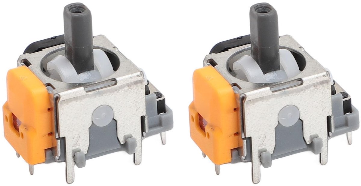 Dailygoody - 3D Analoge Sensor - Vervanging - Duurzaam - Geel - Joystick Module - Perfect voor Game Controllers - 2 Stuks