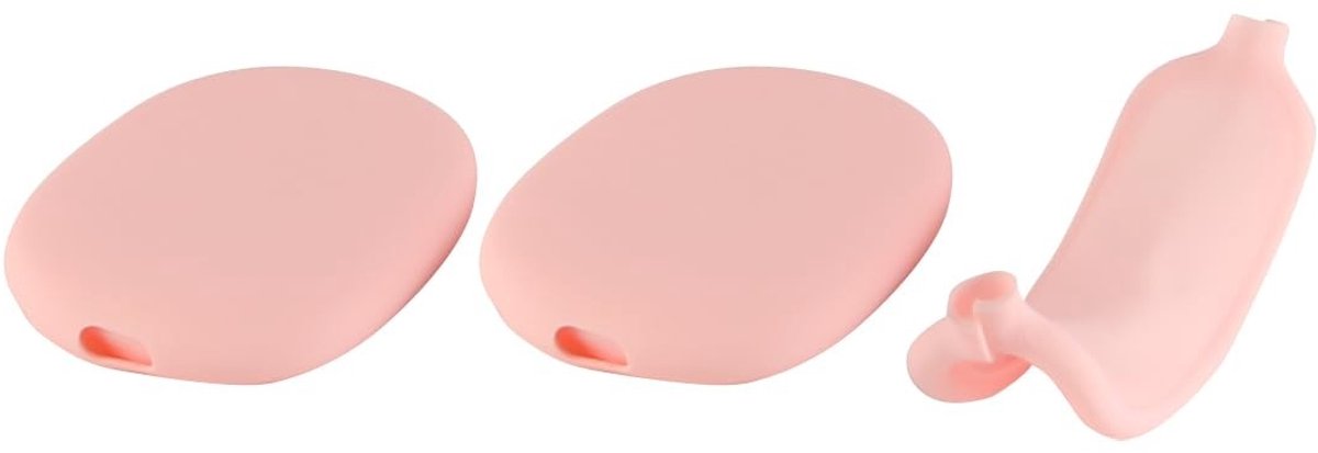 Dailygoody - Zachte Siliconen Case Cover - Hoofdtelefoon Bescherming - Duurzaam en Comfortabel - Roze - Siliconen Accessoire - Geschikt voor Oorkussen