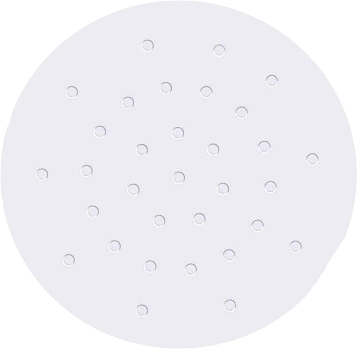Perforated Parchment Paper 15cm voor Air Fryer en Oven - 100 Vellen Ongebleekt Bakpapier voor Stomen, Bakken en Koken