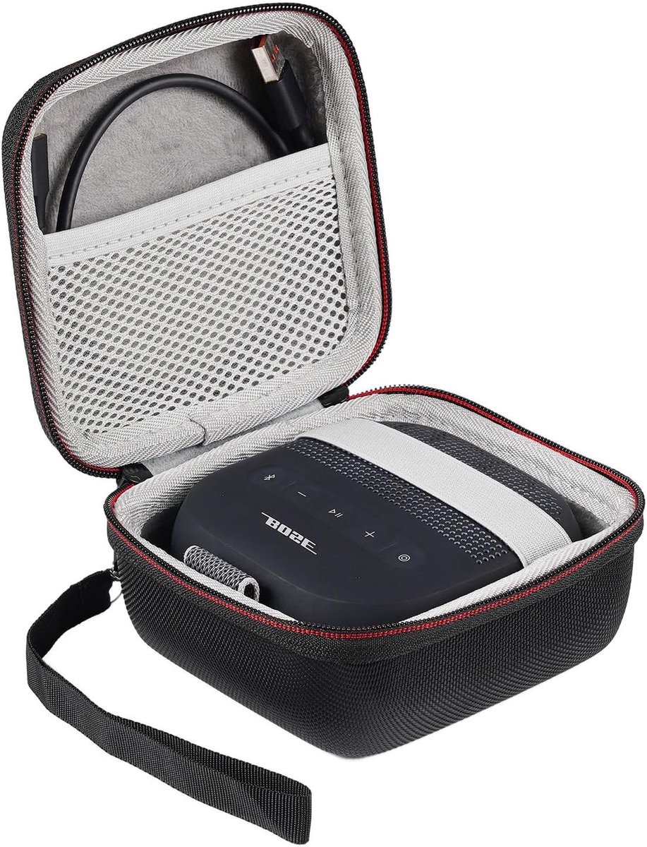 Draagtas voor Draagbare Bluetooth Speaker - Beschermhoes voor SoundLink Micro 2 Gen - Zwart en Compact