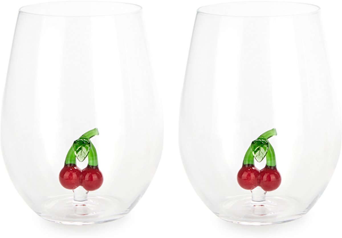Balvi Glazenset Kers 500ml x2 Glas
