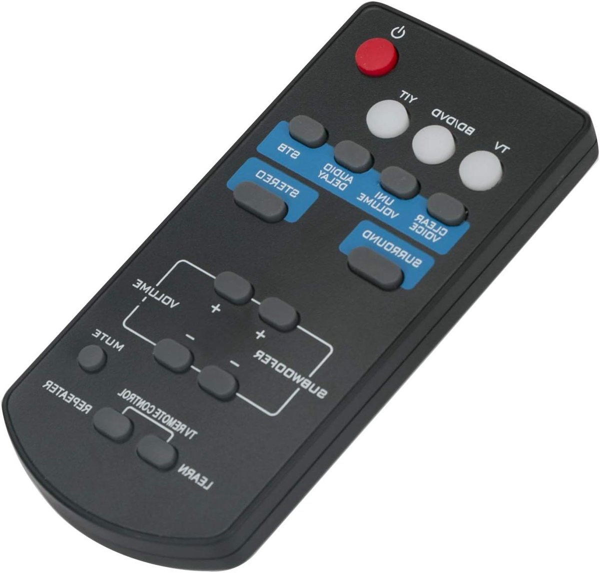 Afstandsbediening Vervanging - Soundbar Afstandsbediening - Soundbar Bediening - Geen Programmering Nodig - 10 Meter Bereik - Zwart
