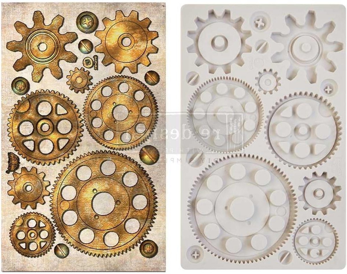 Siliconen Mal - Gietvorm Knutselen - Eigen Vormen Maken - Veelzijdig Materiaal Gebruik - 21.59 x 12.7 cm - Veelkleurig