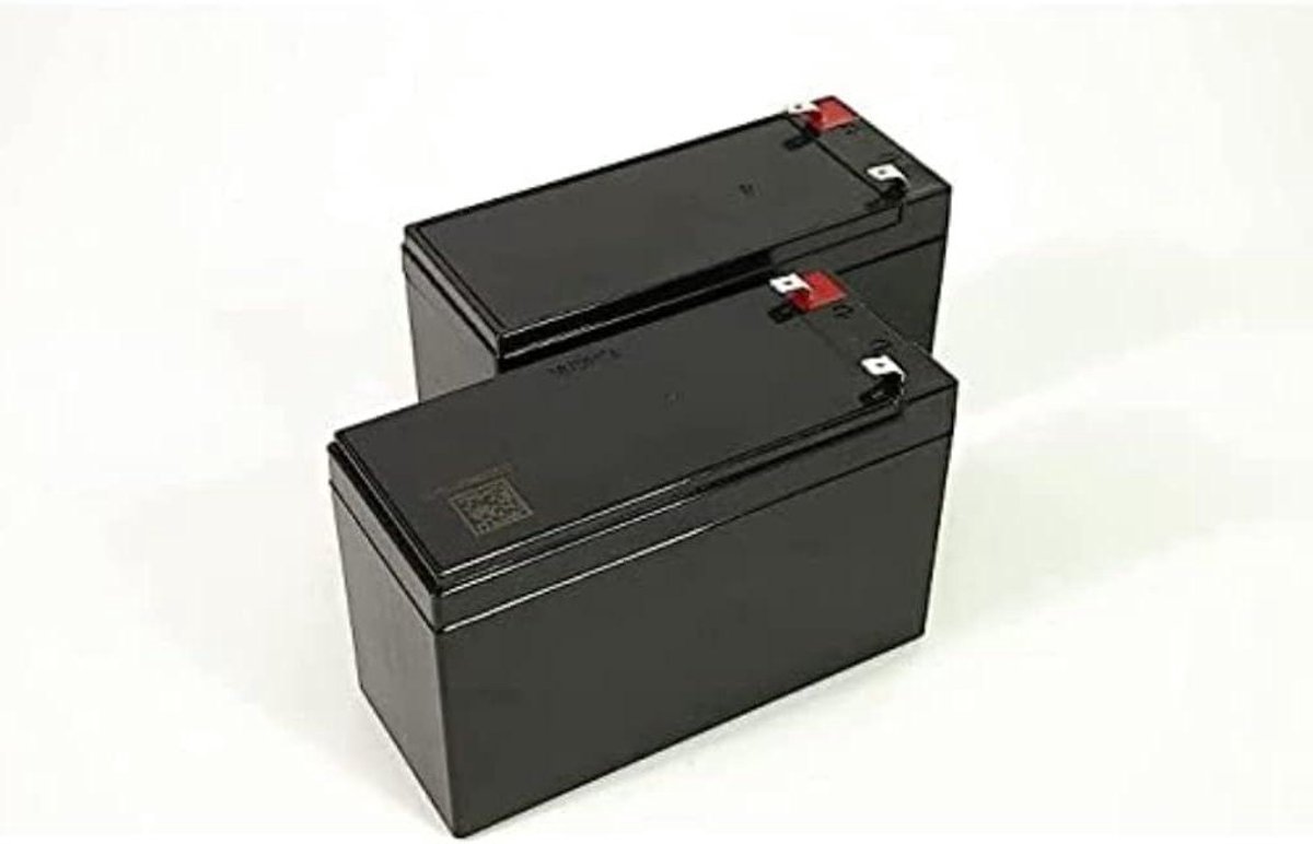 Vervangingsbatterij Omvormer - Reserveaccu UPS - Omvormer Onderhoud - Onderhoudsvrij Ontwerp - 12V 7Ah - Zwart
