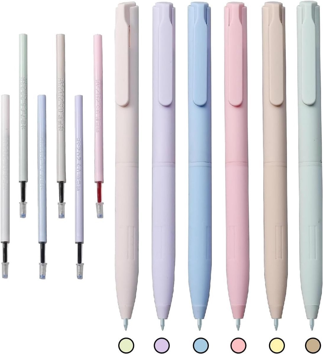 Allecto - Gelstiften - 0.5mm Fineliner - Zacht en comfortabel - Morandi kleuren - Perfect voor notities - Ideaal voor school en creativiteit