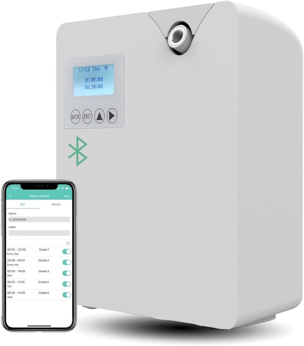 Allecto - Smart Scent Air Machine - Waterloze Etherische Olieverspreider - Professioneel Model - Wit - Geurverspreider - Geschikt voor Thuis, Kanto...