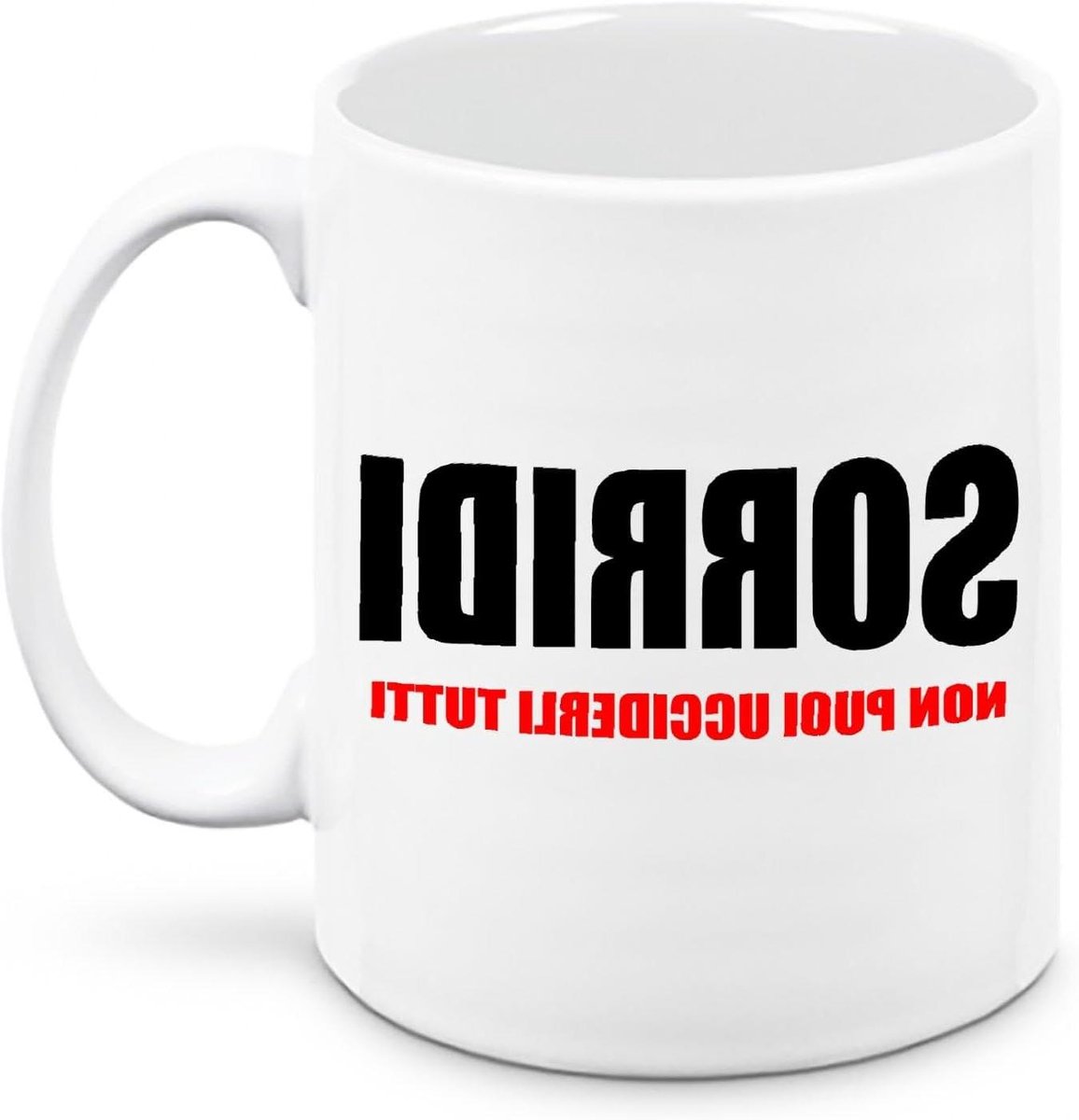 Keramische Mok - Koffiemok Theeglas - Kantoor Decoratie - Grappige Tekst - 350 ml - Wit