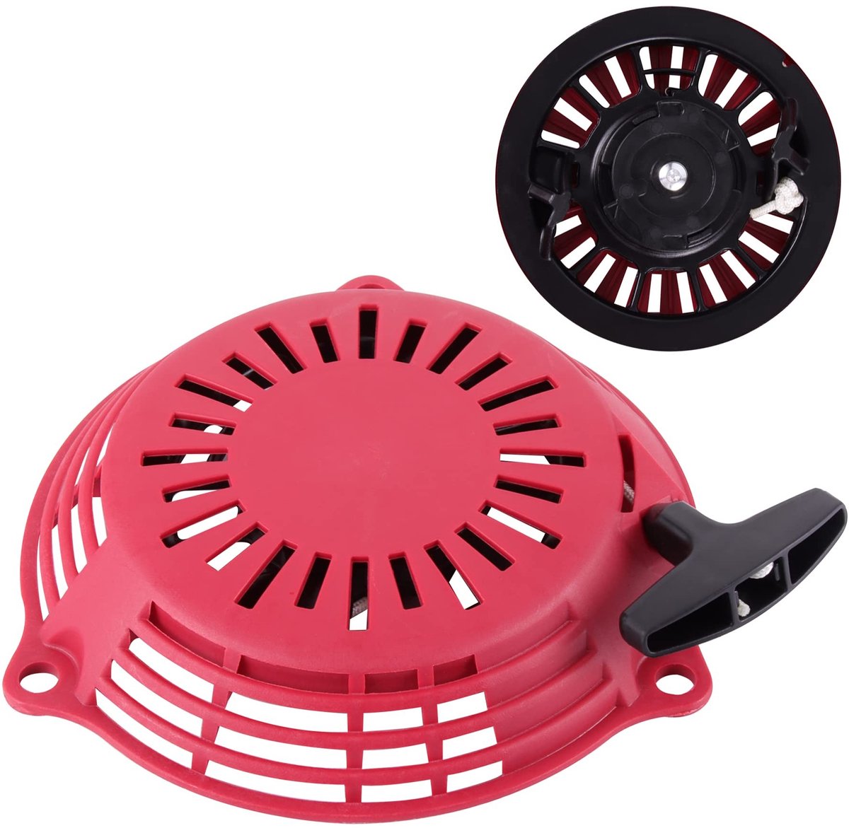 Allecto - Recoil Starter - Kickstarter Pull Start - Eenvoudig te gebruiken - GCV160 vervangingsonderdeel - Geschikt voor motortrimmers - Rood