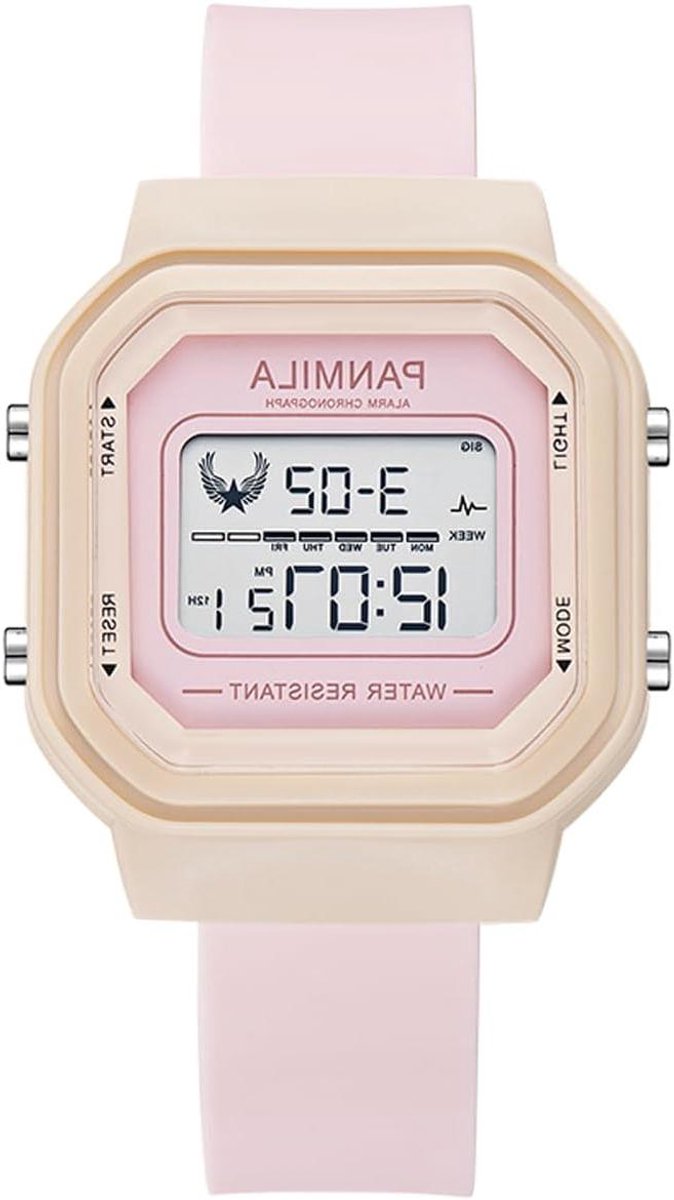 Kinderhorloge Digitaal - Meisjes Horloge Jongens - Dagelijks Gebruik - Waterbestendig 3 ATM - 40 mm Kast - Blauw