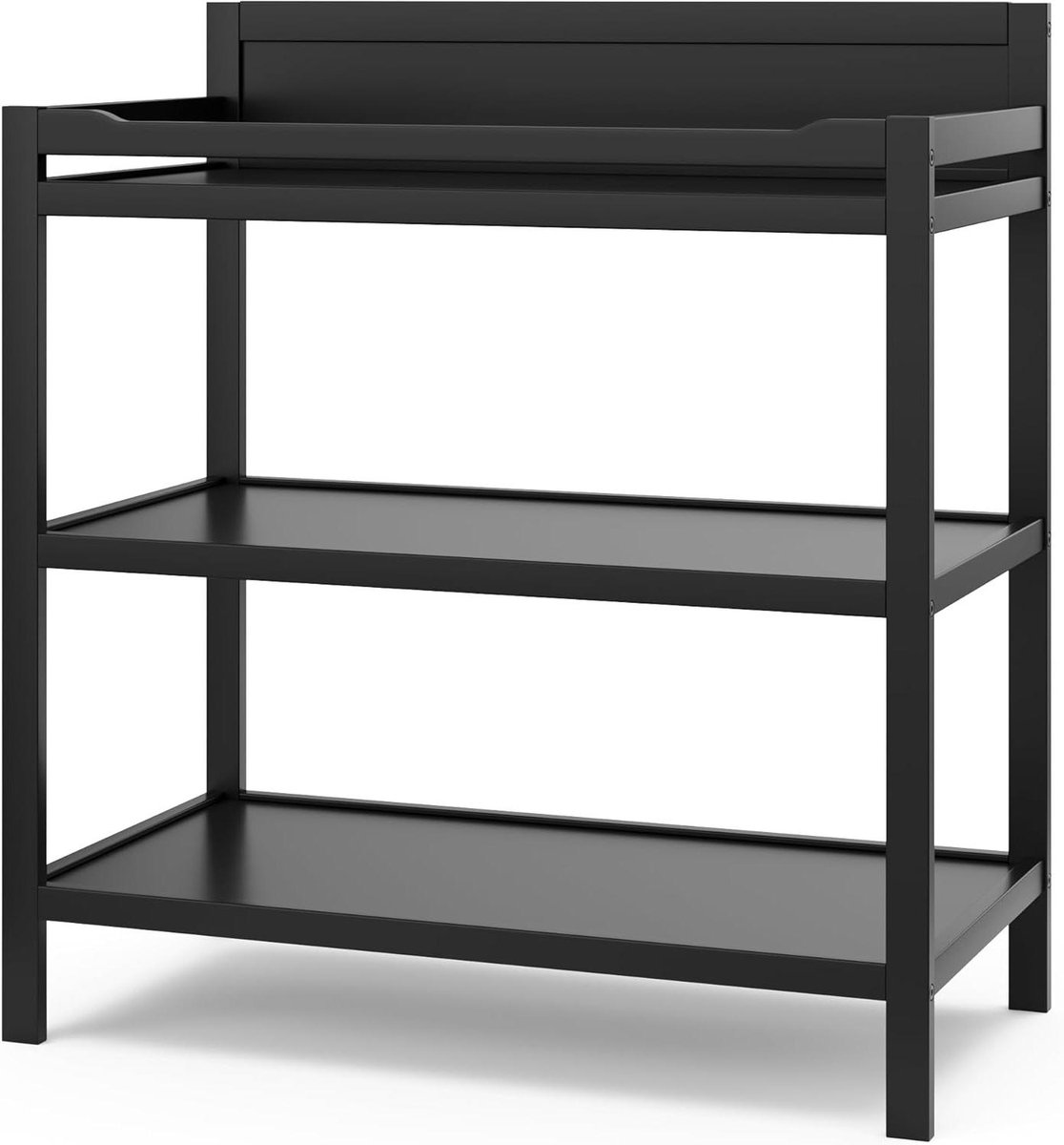Commode Babykamer - Baby Commode - Baby Verzorgen - Inclusief Aankleedkussen - 88 x 96 cm - Zwart