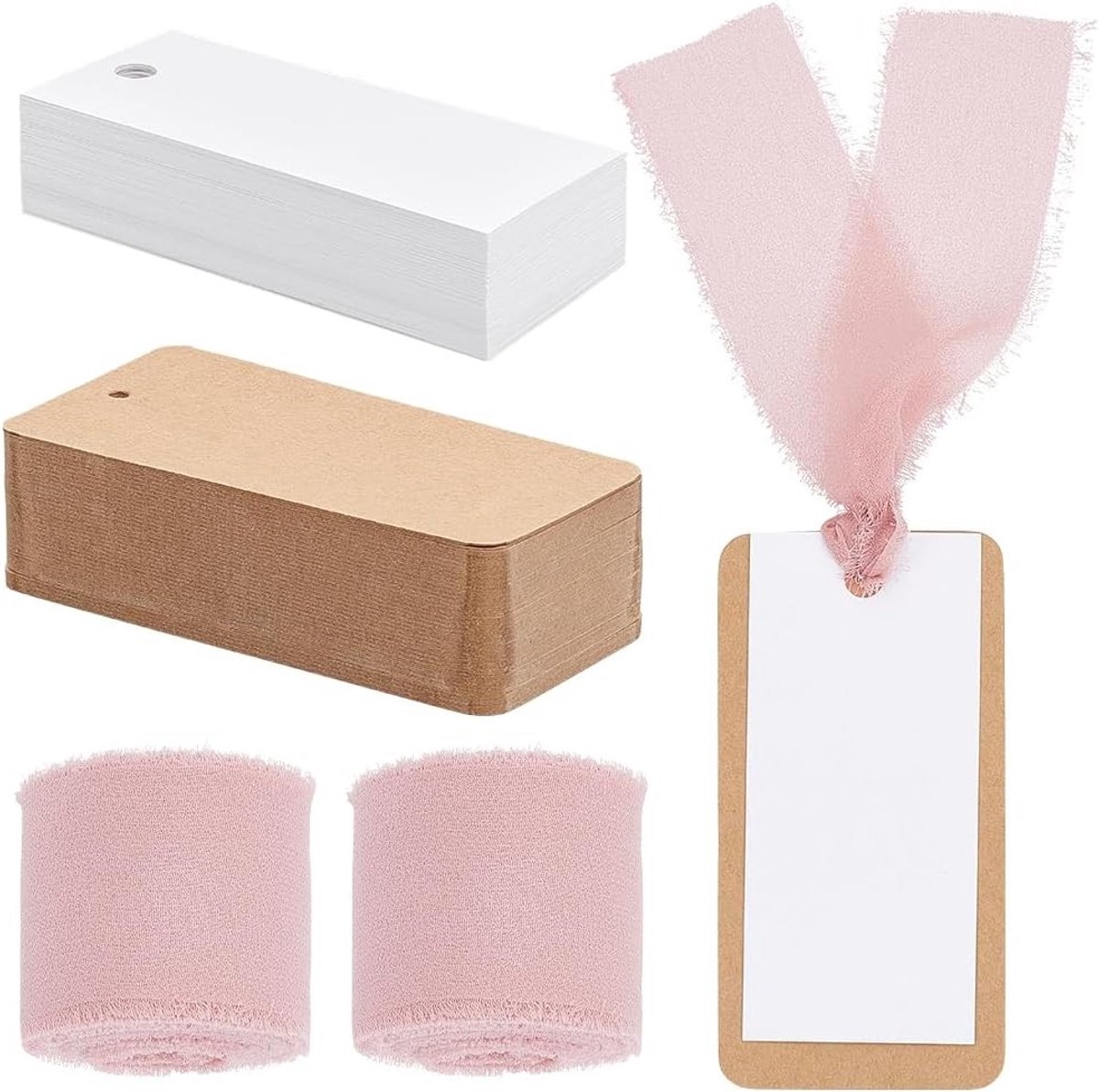 160 Stuks Naamplaatskaarten voor Tafelinstelling met Flamingo Faux Suède Koord - DIY Cadeaulabels voor Bruiloft en Verjaardag, Perfect voor Tafeldecoratie en Feestjes