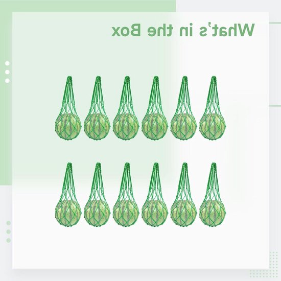 Hoogwaardige fruitsteunnetten voor watermeloen, meloen en pompoen - 12 stuks met bevestigingsnagels voor optimale ondersteuning in de tuin — afbeelding 4