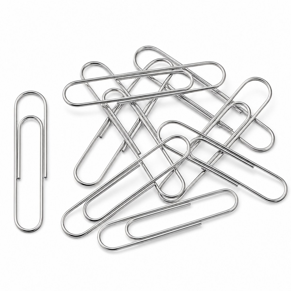 Office Depot - Paperclips - 50 mm - Metaal - 100 stuks