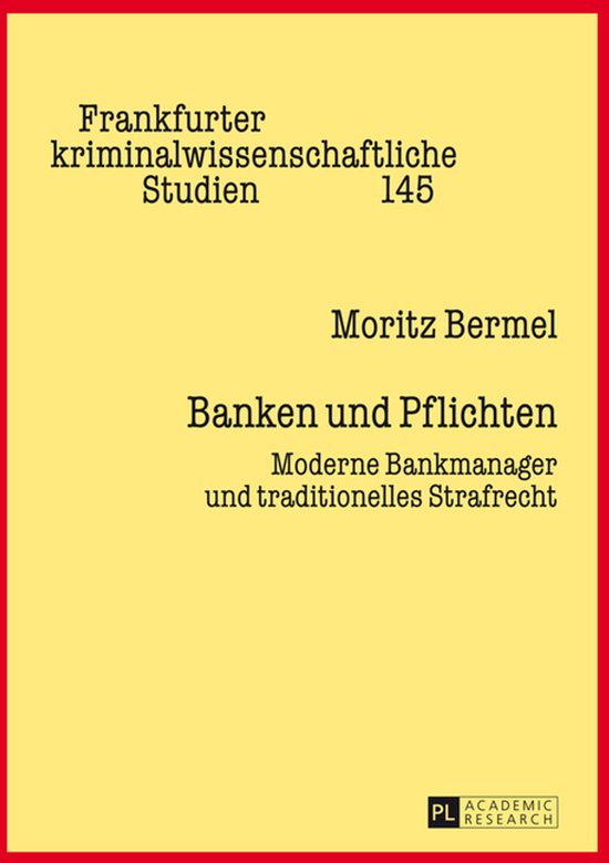 Frankfurter kriminalwissenschaftliche Studien 145 - Banken u ... - cover