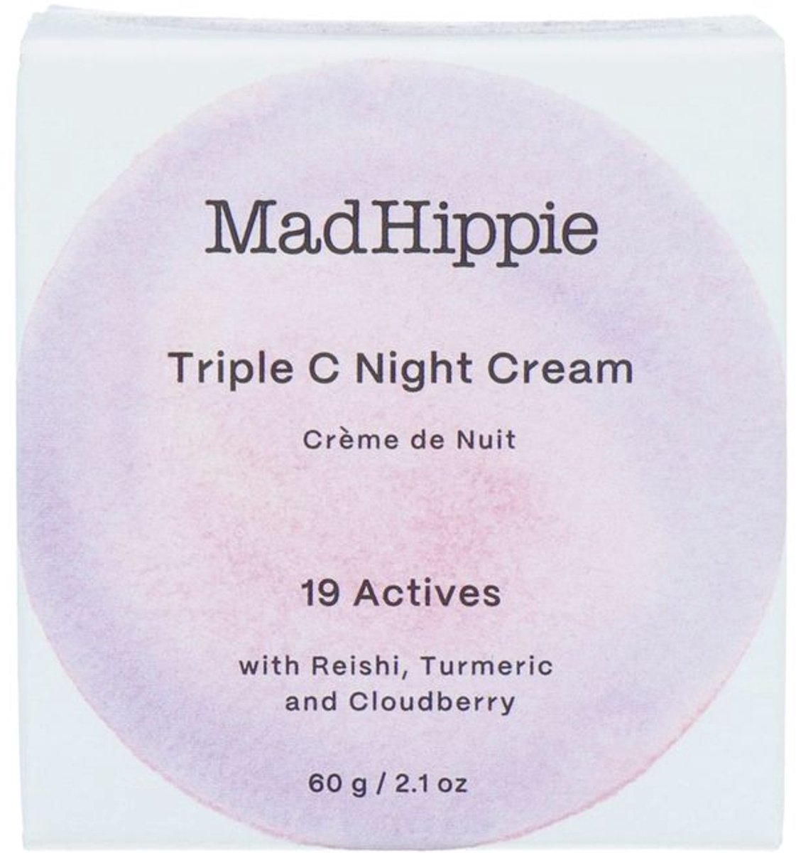 Mad Hippie - Triple C night cream - 60 gram VEGAN Award Winning Skincare
