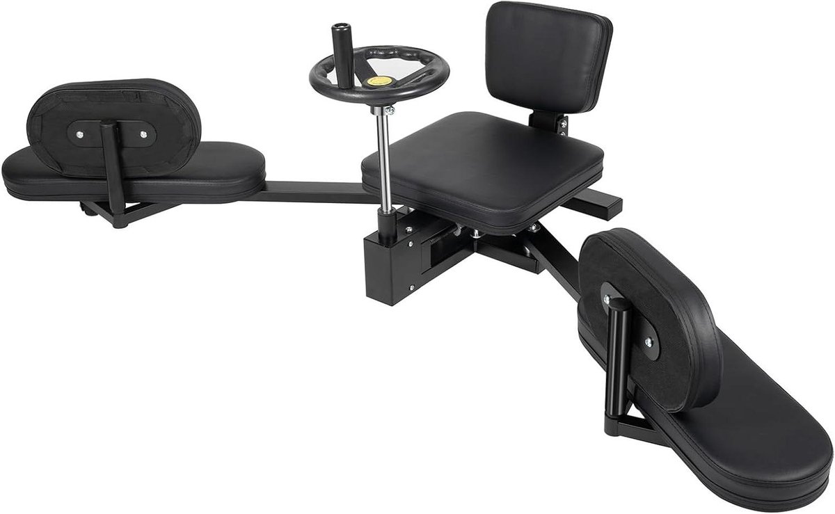 Beenspreider - Split stretcher - Flexibiliteit verbeteren - Tot 200 graden rek - 30 x 160 x 438 cm - Zwart
