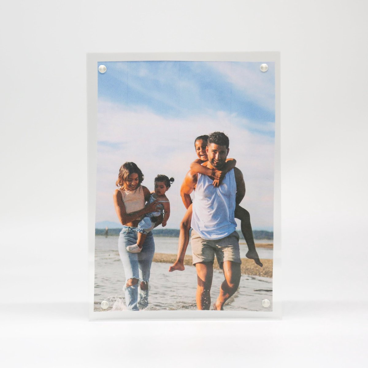 Allecto - TRIXES 5 x 7 Acryl Fotolijst - Magnetisch en Dubbelzijdig voor Desk, Dresser of Wandplank