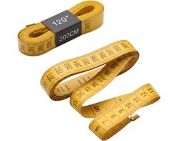 Knaak Meetlint - 3 meter - Geel - Omtrekmeter - Lichaam - Rolmaat - Naaien - 1 stuk