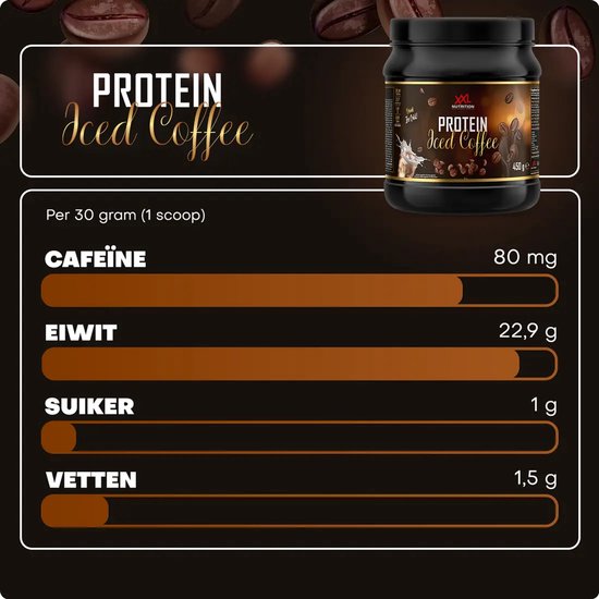 XXL Nutrition - Protein Iced Coffee - Koffie - Whey Ijskoffie - 450 g van XXL Nutrition — afbeelding 2
