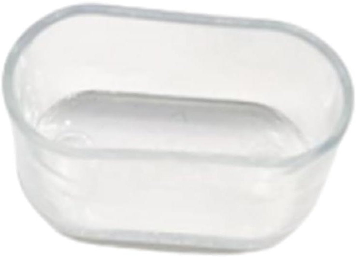 Stoelpootdoppen - Meubelbeschermers Vloerbeschermers - Meubels Beschermen - Koeienpeesrubber - 25 x 50 mm - Transparant