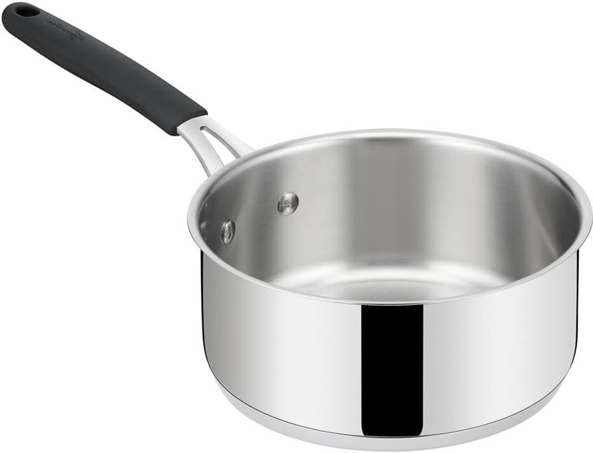 Stalen Braadpan - Stoofpan Kookpan - Langzaam Garen - Lagotherm Bodem - 18 cm - Zilver