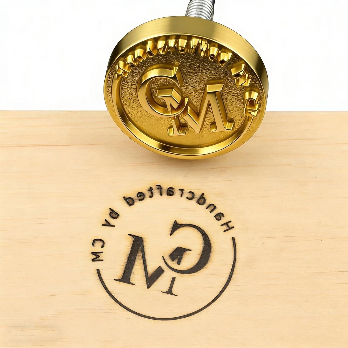 Branding Iron Hout - Merkstempel Houtbewerking - Producten Personaliseren - Op Maat Gemaakt Ontwerp - 2.5 x 2.5 inch - Metaal