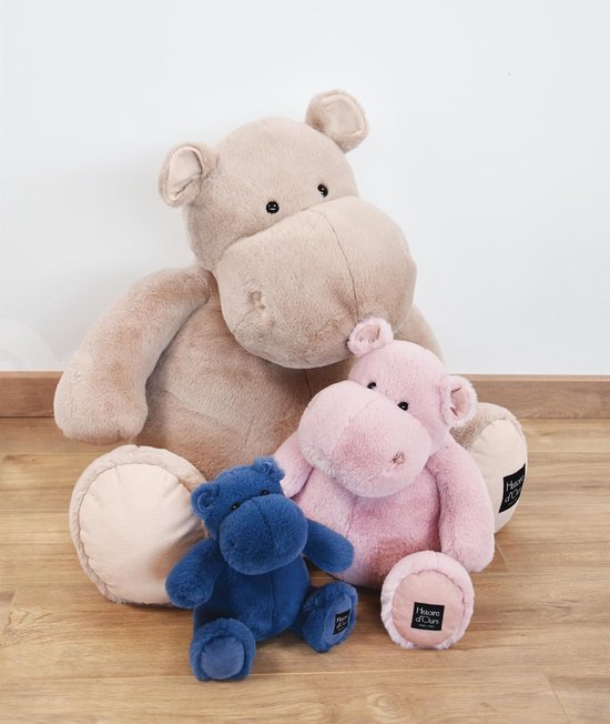 Nijlpaard Pluche Dier - Knuffel Nijlpaard Groot - Kinderen Knuffelen - Machinewasbaar op 30°C - 85 cm - Beige — afbeelding 4