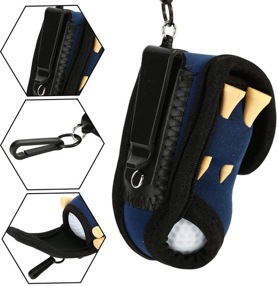 ONF3 - Golfbalhouder - Golfaccessoireset - Multi-functioneel - Compact - Golfbal en tee - Ideaal voor golfliefhebbers - Inclusief 2 golfballen e... van Onf3 — afbeelding 3