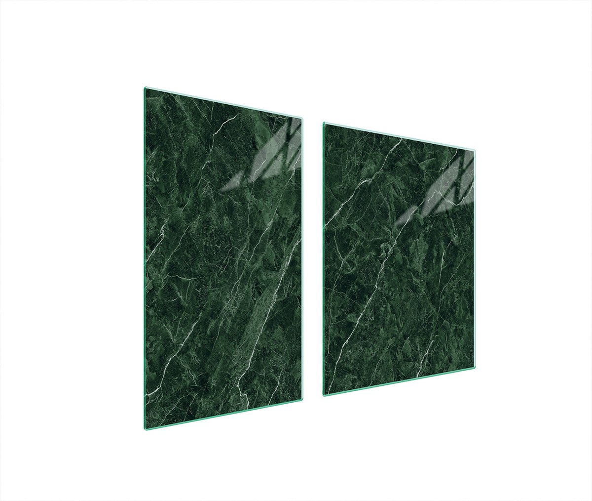 TMK ArtDeko - Snijplank - Glas - Marmereffect - 100x52 cm