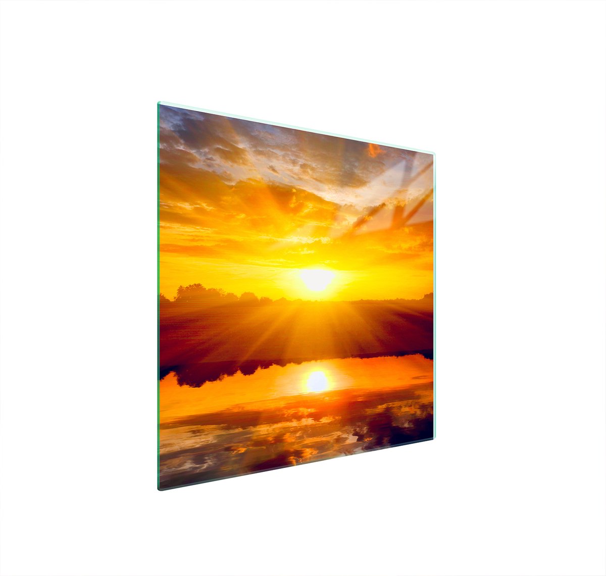 TMK ArtDeko - Snijplank - Glas - 50x52 cm - Beschermpaneel