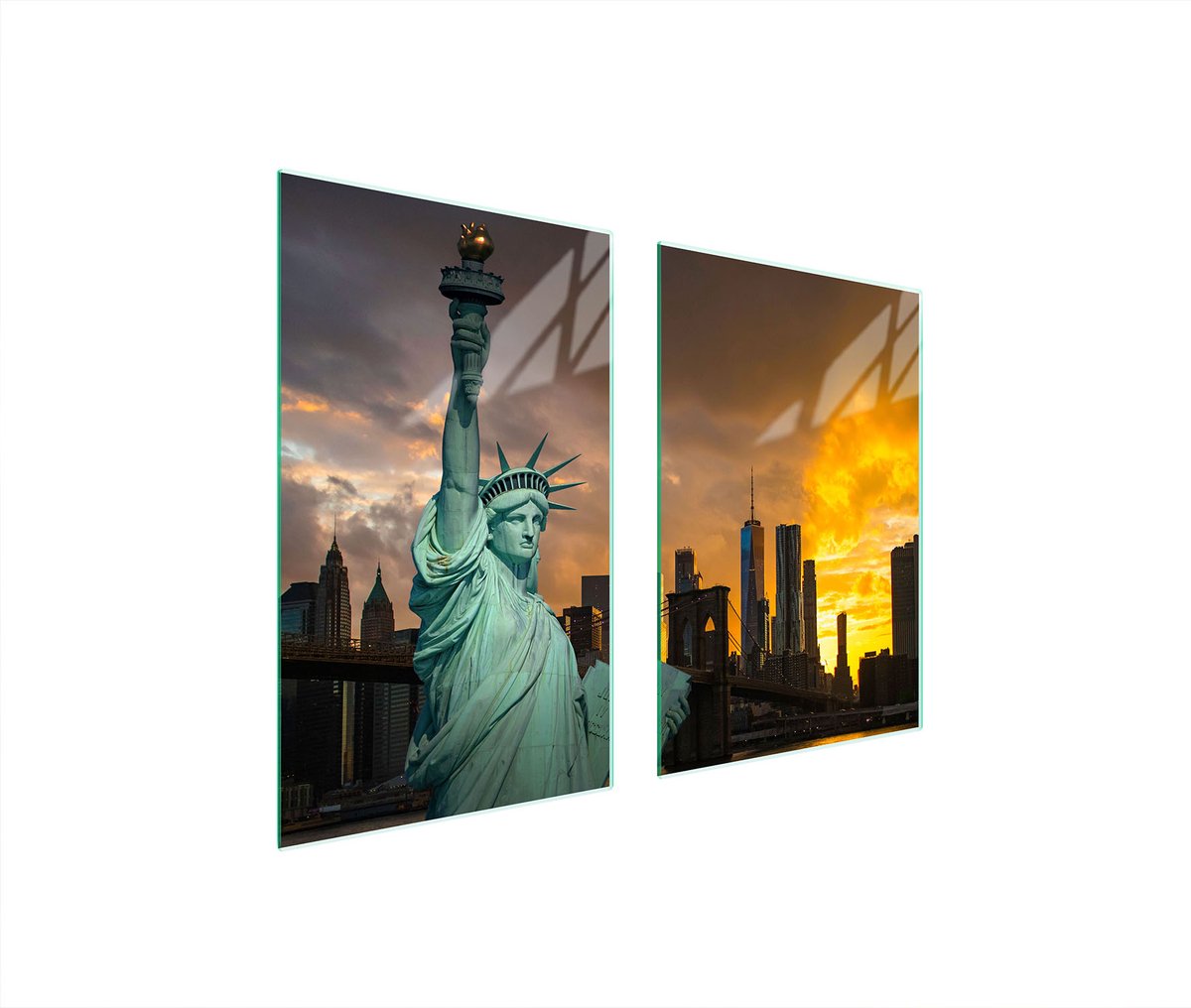 TMK ArtDeko - Stad - Glasplaat Bescherming Keuken - 65x52 cm - Sla Kunst