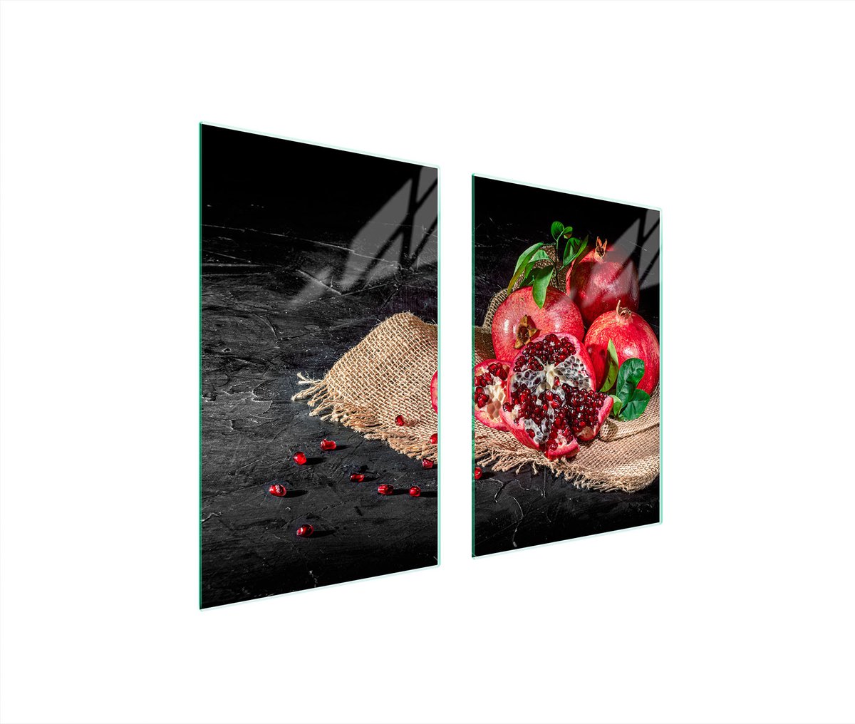 TMK ArtDeko Serie - Snijplank - Glas - 65x52 cm - Granat