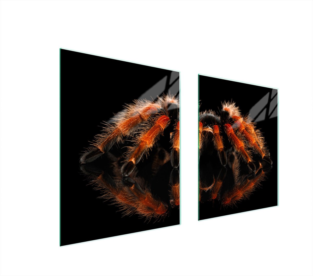 TMK ArtDeko Serie - Glazen Beschermplaat - 85x52cm - Handgemaakt - Hittebestendig