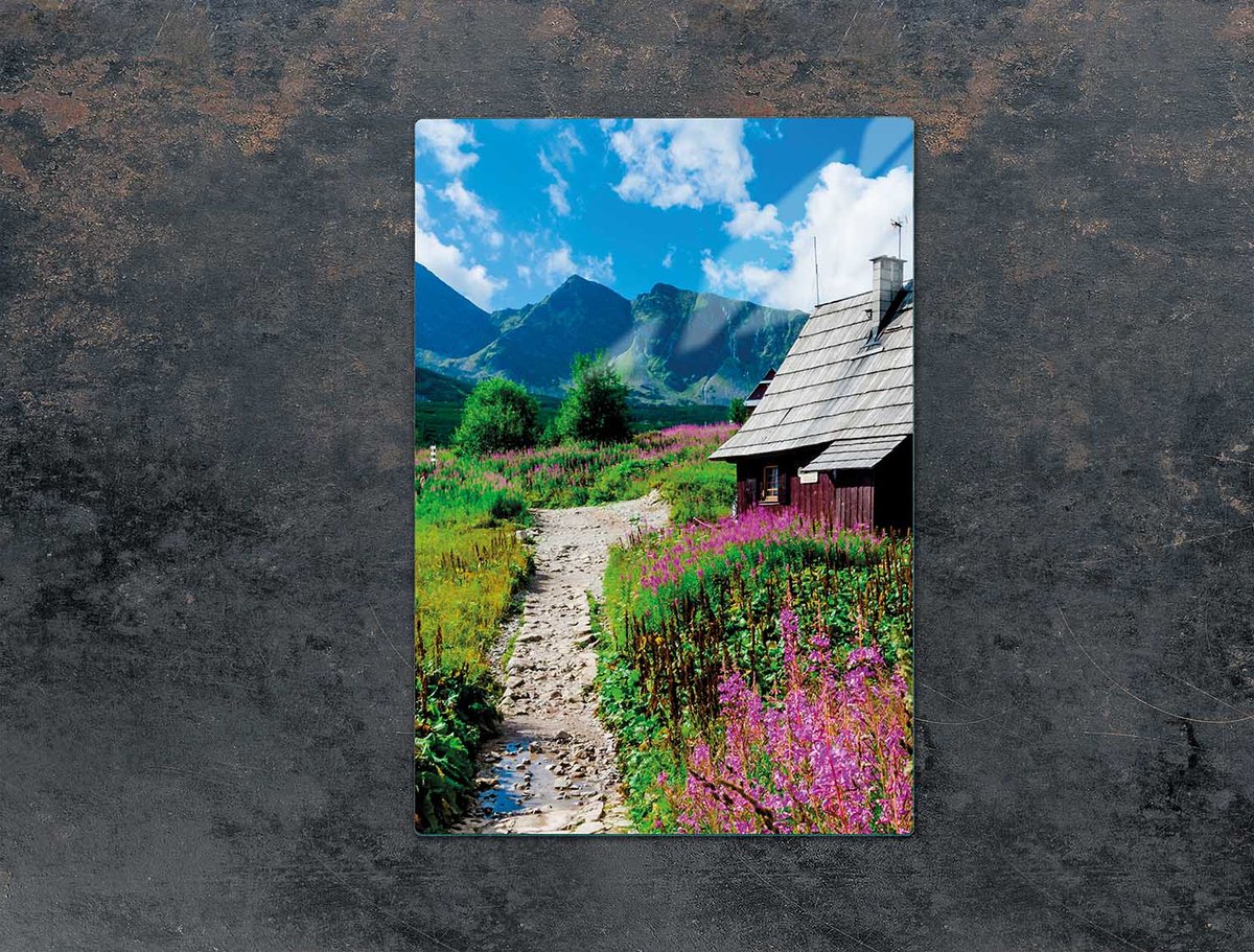 TMK ArtDeko Serie - Snijplank - Glas - 35x52 cm - Gloeiende Kleur