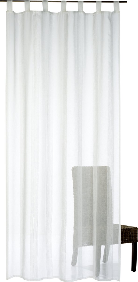 Elbersdrucke Gordijn met lussen Lana 255x140 cm wit-crème