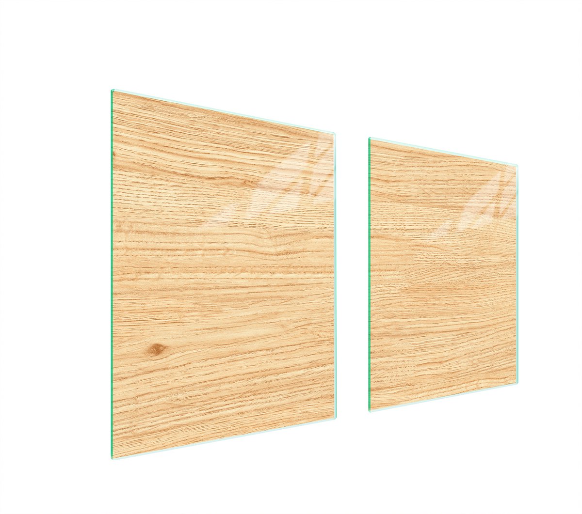 TMK ArtDeko - Snijplank - Glas - 85x52 cm - Houtlook