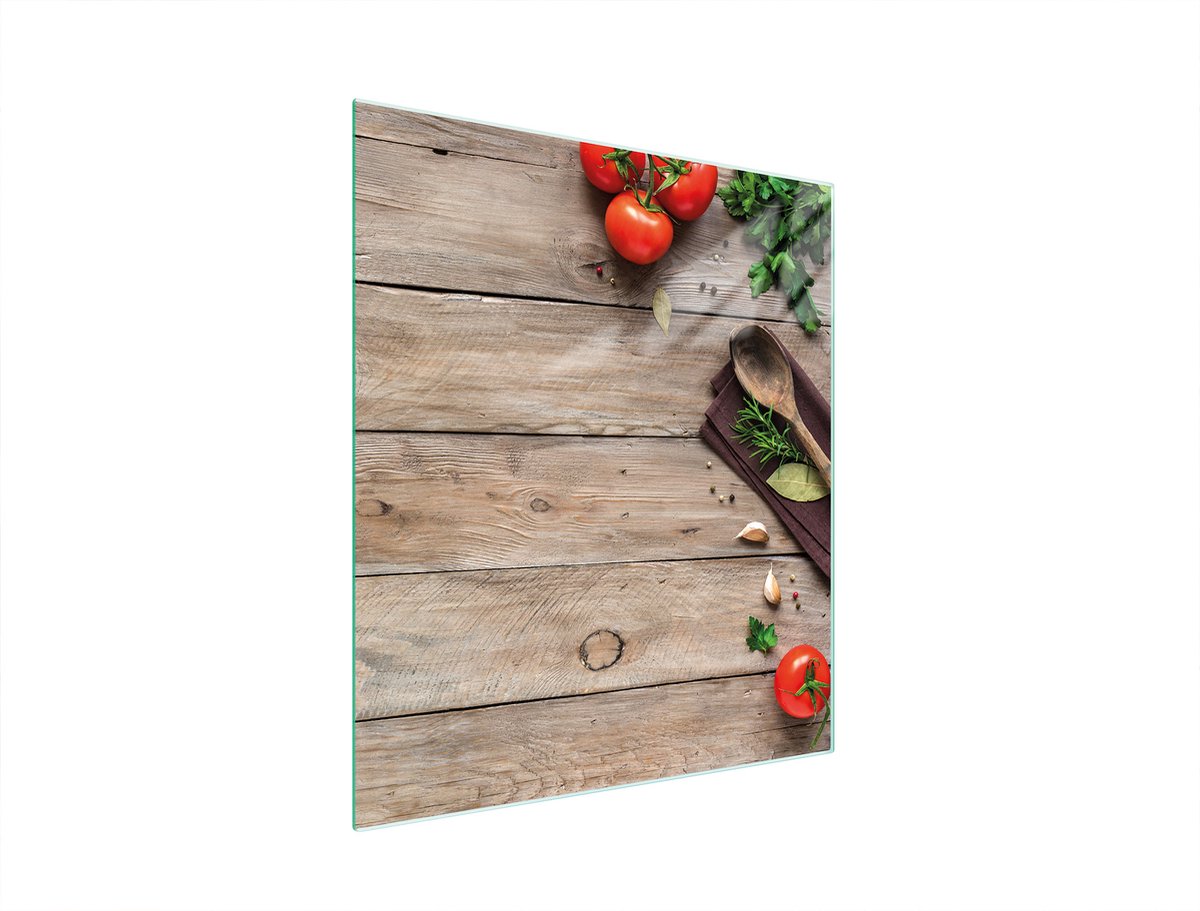 TMK ArtDeko Serie - Glazen Snijplank - 45x52 cm - Hittebestendig - Antislip Voetjes