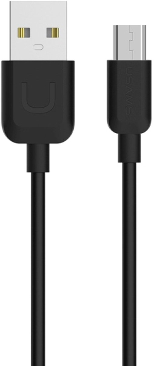 USAMS U-Turn Serie - microUSB Kabel - Snelladen - 1m - Zwart